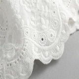 White Cotton Lace Dress
